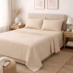 Solid Beige Bedding Set