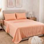 Solid Peach Bedding Set